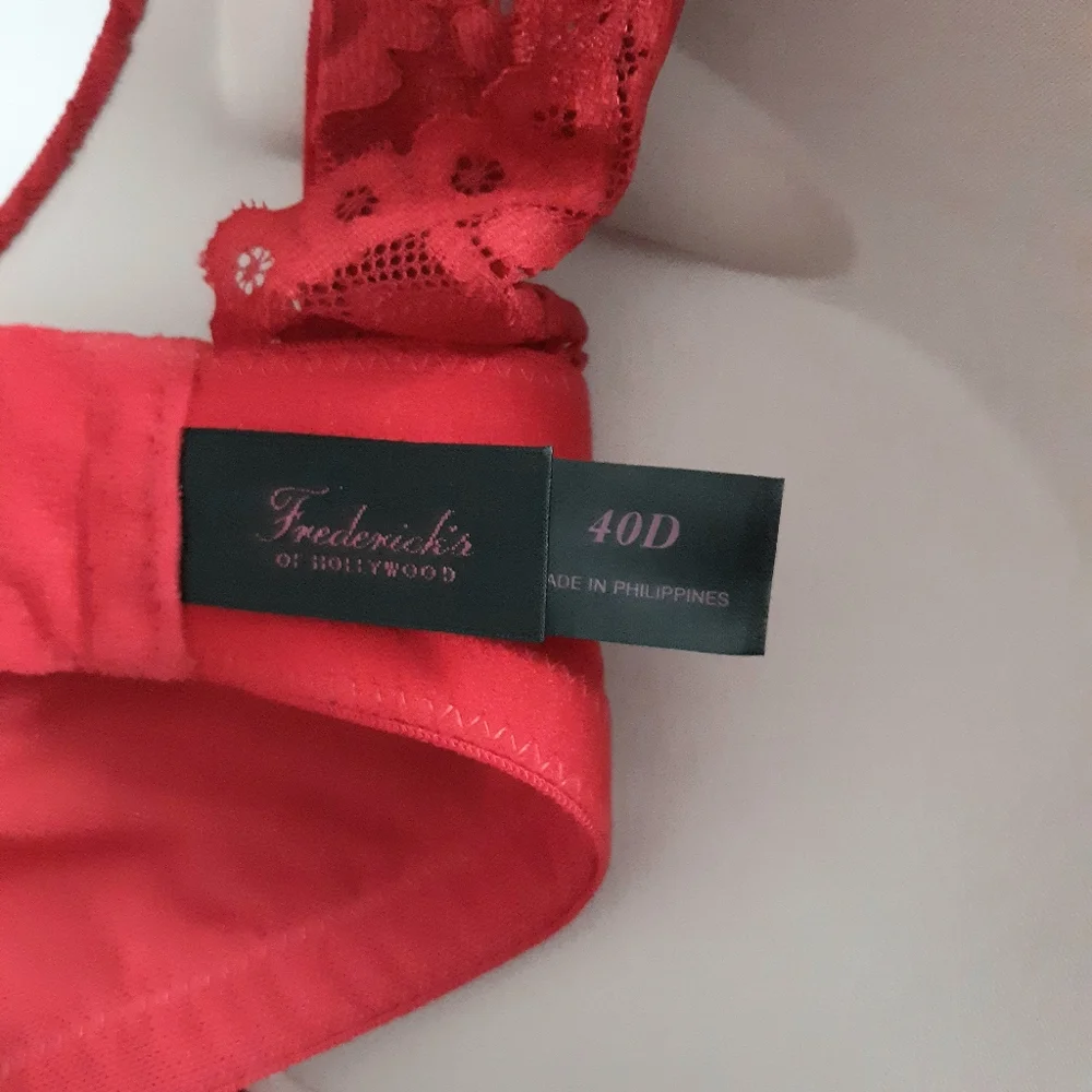 Fredericks of Hollywood chic scarlet